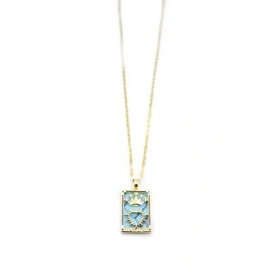 Çelik Tarot Kolye - Altın