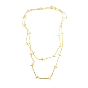 Çubuk Kolye - 90cm - Altın