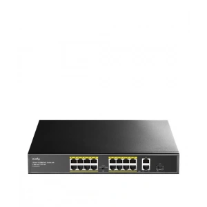 CUDY 16Port 10/100 PoE+2GB Up200W Switch