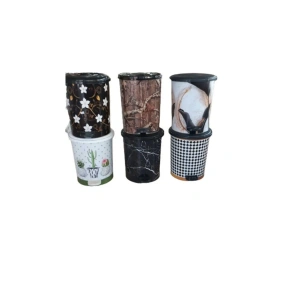 Desenli Pedallı Çöp Kovası No:3 Royaleks-mrd153