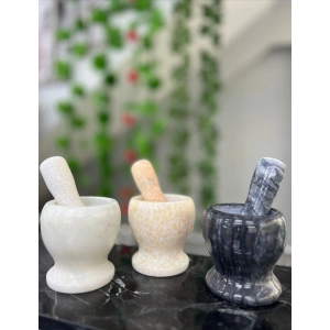 Doğal Cilalı Mermer Havan