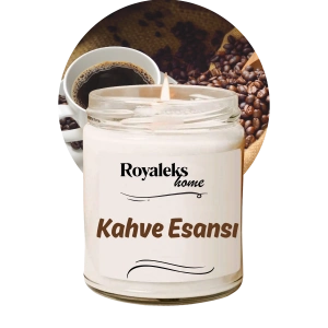Doğal Özel Seri Kokulu Dekoratif Kavanoz Mum 210 Cc - Kahve Kokusu Esansı - Ryl