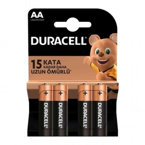 Duracell LR6/MN1500 1.5V Alkalin 4lü AA Kalem Pil