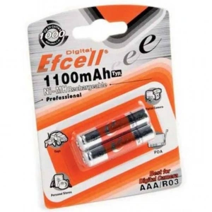 Efcell Ef-1100 Tek 1100 Mah Aaa İnce Şarjlı Pil