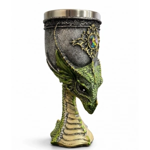 Ejderha Tasarımı 3D Kabartmalı Çelik Kadeh Bardak