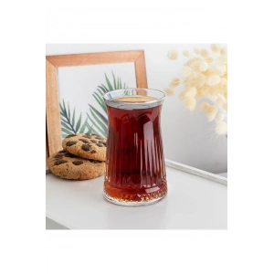 Elegance Desenli Cam Çay Bardağı Seti 150 Ml 6lı Royaleks-81310