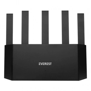 Everest EWR-X3000MBPS-V1 X3000Mbps Dualband 5*6dBi 1 Wan Port + 3 Lan Port Wi-Fi 6 Wisp+Ap+Repeater Destekli Kablosuz Wifi Router