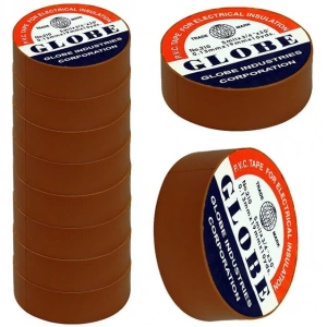 Globe 0.13Mmx19Mm İzole Bant 10lu Kahverengi