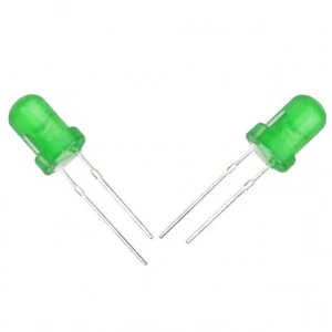 Halmet Mantar Led 5mm Yeşil Mat