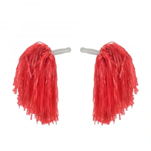 HarmonyAura 1 Çift ( 2 Adet ) Kırmızı Renk 23 Nisan Gösteri Ponponu