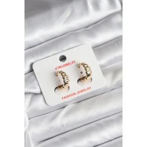 HarmonyAura 14K Gold Renk Kaplama CM Kadın Küpe