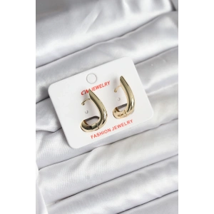 HarmonyAura 14K Gold Renk Kaplama CM Kadın Küpe