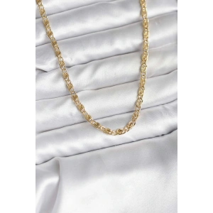 HarmonyAura 14K Gold Renk Kaplama Zincir Model CM Kadın Kolye