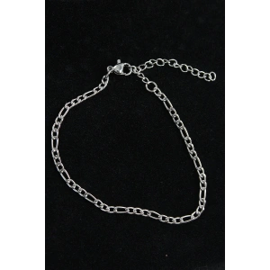 HarmonyAura 316L Çelik Figaro Model Gümüş Renk Erkek Bileklik