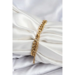 HarmonyAura 316L Çelik Gold Renk Yazı Yazmaya Uygun Kadın Bileklik