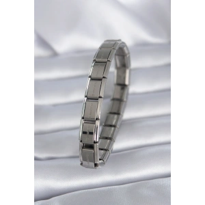 HarmonyAura 316L Çelik Gümüş Renk Yazılı Nomination Model Kadın Bileklik