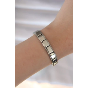 HarmonyAura 316L Çelik Gümüş Renk Yazısız Nomination Model Kadın Bileklik