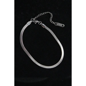 HarmonyAura 316L Çelik İtalyan Model Gümüş Renk Erkek Bileklik