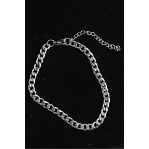 HarmonyAura 316L Çelik Klasik Model Gümüş Renk Erkek Bileklik