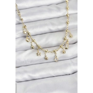 HarmonyAura 316L Çelik Zincir Gold Renk Kolye