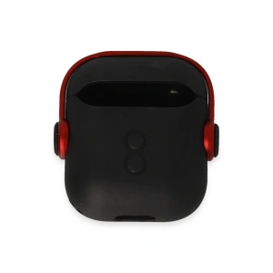 HarmonyAura  Airpods 2 (2.nesil) Cool Kılıf - Siyah-kırmızı