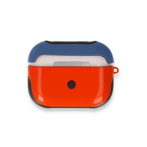 HarmonyAura  Airpods 3 (3.nesil) 3in1 Kılıf - Kırmızı-lacivert