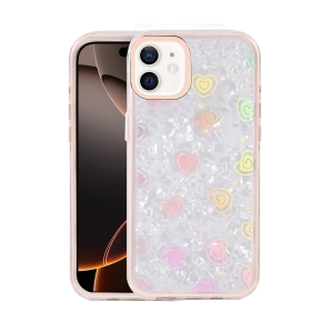 HarmonyAura Apple iPhone 11 Lumi Desenli Kapak - Pembe