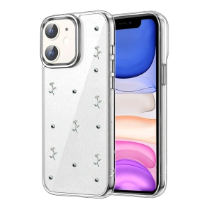 HarmonyAura Apple iPhone 12 Fiyonk Desenli Kapak - Desen 2