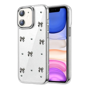 HarmonyAura Apple iPhone 12 Fiyonk Desenli Kapak - Desen 5