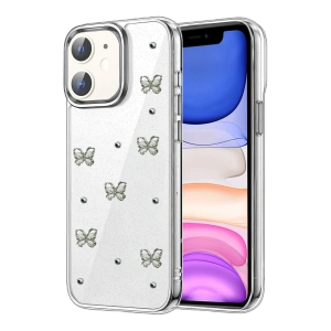 HarmonyAura Apple iPhone 12 Fiyonk Desenli Kapak - Desen 9