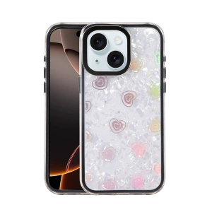 HarmonyAura Apple iPhone 14 Lumi Desenli Kapak - Siyah