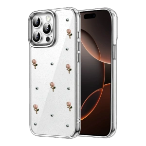 HarmonyAura Apple iPhone 14 Pro Max Fiyonk Desenli Kapak - Desen 6