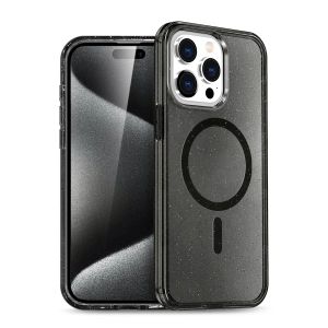 HarmonyAura Apple iPhone 14 Pro Max Star Magsafe Kapak - Siyah