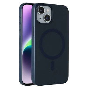 HarmonyAura Apple iPhone 14 Tuna PC Slim Magsafe Kapak - Lacivert