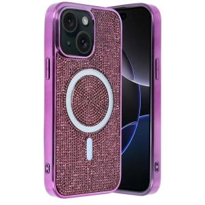 HarmonyAura Apple iPhone 15 Helen Magsafe Kapak - Derin Mor