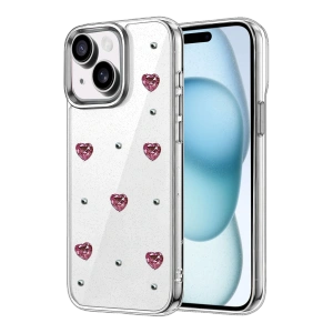 HarmonyAura Apple iPhone 15 Plus Fiyonk Desenli Kapak - Desen 3