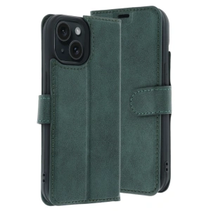 HarmonyAura Apple iPhone 15 Trend S Plus Kapaklı Kılıf - Yeşil