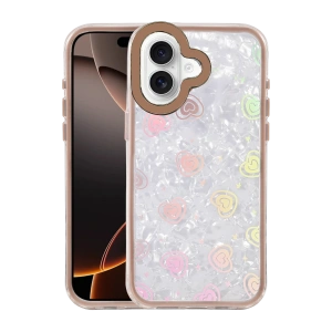 HarmonyAura Apple iPhone 16 Lumi Desenli Kapak - Çöl Titanyum