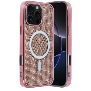 HarmonyAura Apple iPhone 16 Pro Helen Magsafe Kapak - Pembe