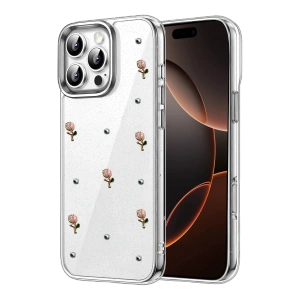 HarmonyAura Apple iPhone 16 Pro Max Fiyonk Desenli Kapak - Desen 6