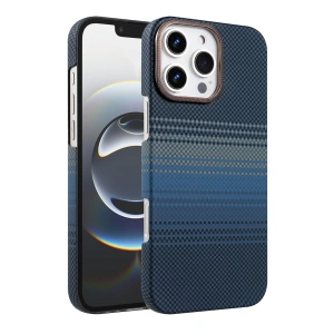 HarmonyAura Apple iPhone 16 Pro Max Vega Magsafe Kapak - Mavi