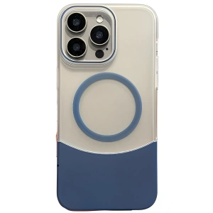 HarmonyAura Apple iPhone 16 Pro Max Velar Magsafe Kapak - Lacivert