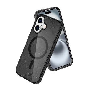 HarmonyAura Apple iPhone 16 Star Magsafe Kapak - Siyah