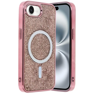 HarmonyAura Apple iPhone 16E Helen Magsafe Kapak - Pembe