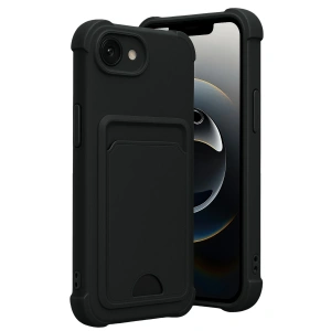 HarmonyAura Apple iPhone 16E Kelvin Kartvizitli Silikon - Siyah