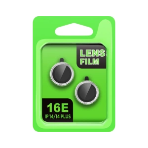 HarmonyAura Apple iPhone 16E Raze Metal Kamera Lens - Gümüş