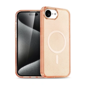 HarmonyAura Apple iPhone 16E Star Magsafe Kapak - Turuncu