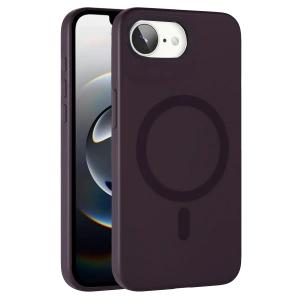 HarmonyAura Apple iPhone 16E Tuna PC Slim Magsafe Kapak - Derin Mor