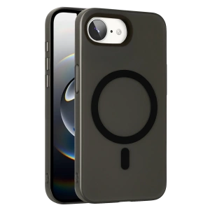 HarmonyAura Apple iPhone 16E Tuna PC Slim Magsafe Kapak - Siyah