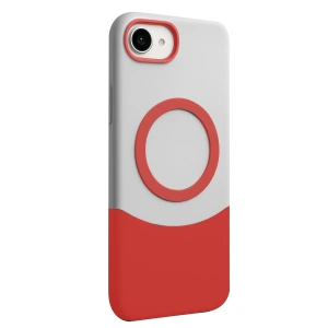 HarmonyAura Apple iPhone 16E Velar Magsafe Kapak - Kırmızı